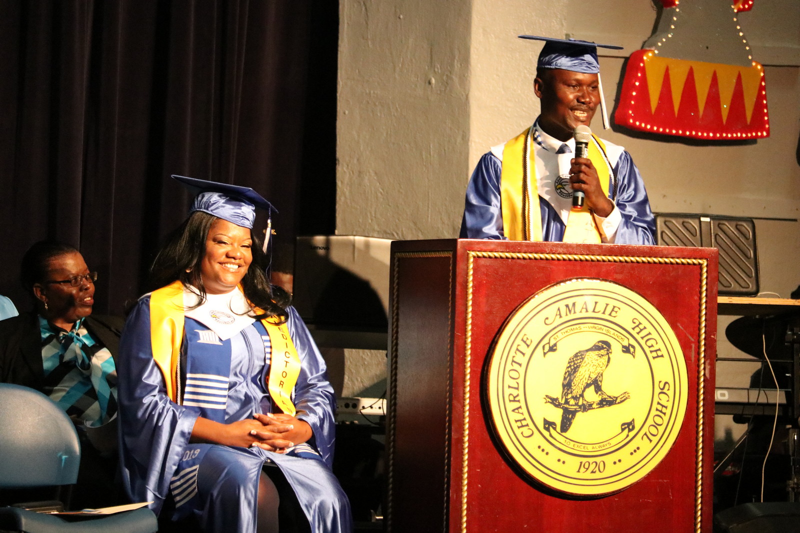 Jean Liberny, Salutatorian thanks ACE staff and teachers for their support.JPG