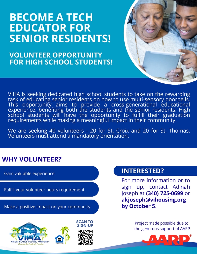 FOR HIGH SCHOOL STUDENTS- Become a Tech Educator for Senior Residents