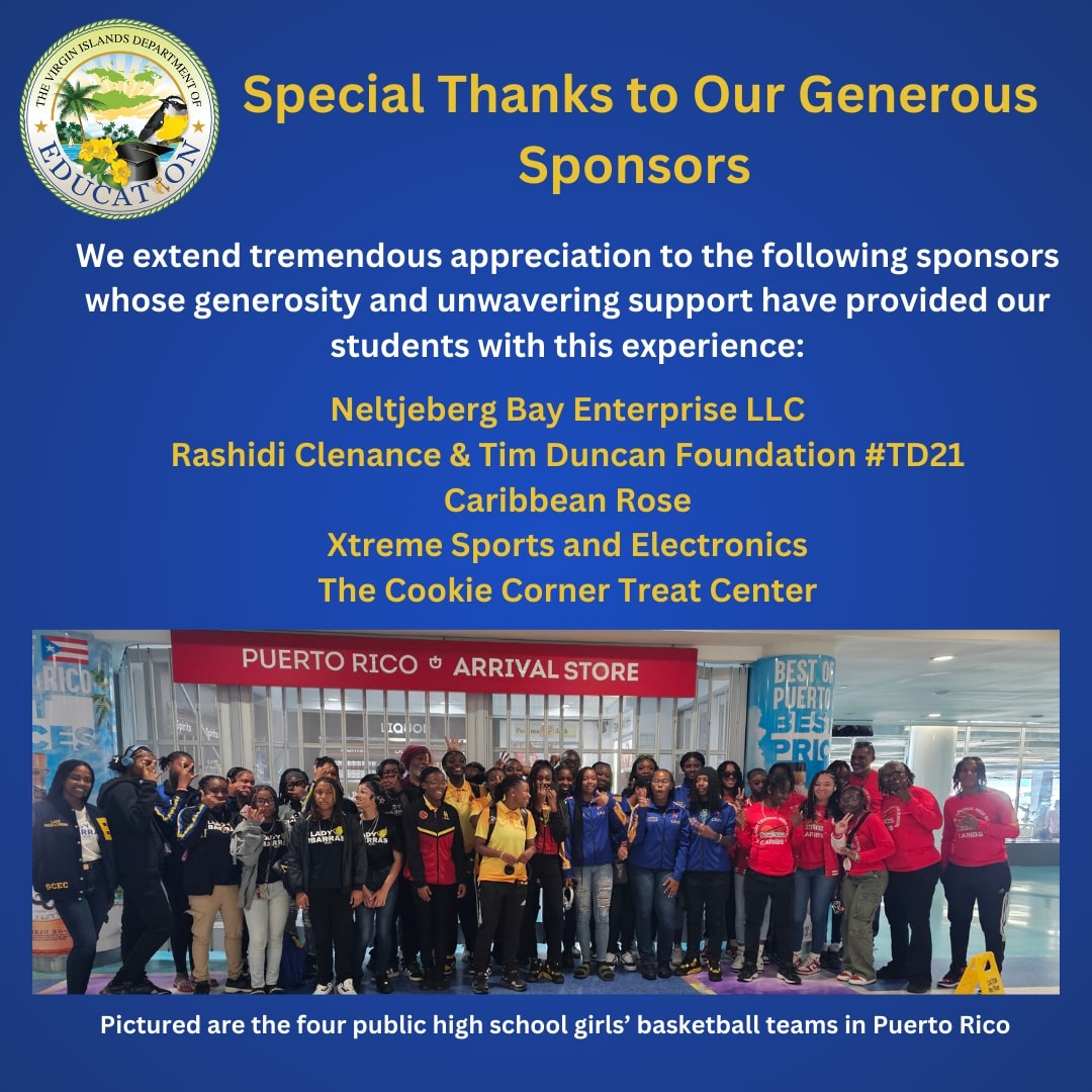 VIDE Extends Tremendous Gratitude to Sponsors and Supporters for High School Girls’ Basketball Teams’ Travel to Puerto Rico Tournament 