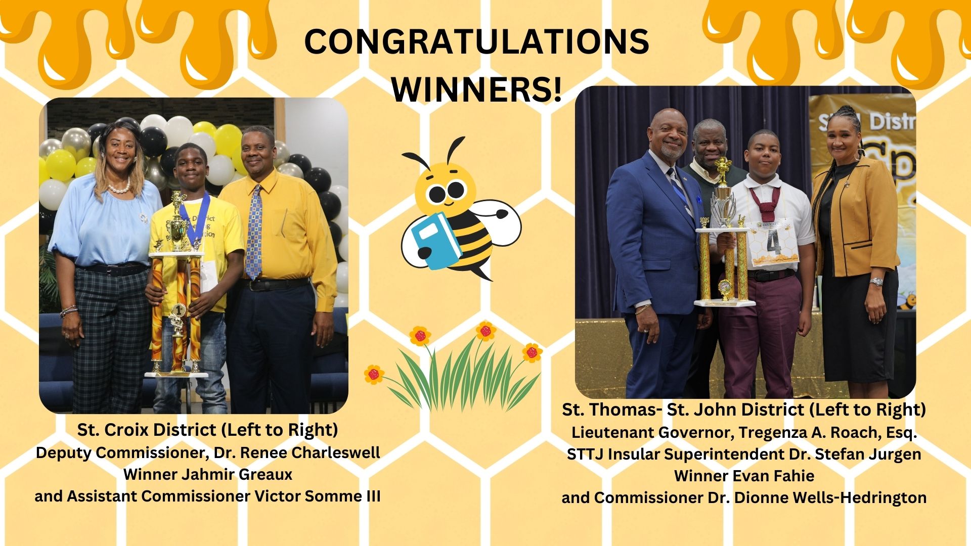 Virgin Islands Department of Education Congratulates Students on Outstanding Performances at District Spelling Bee Competitions