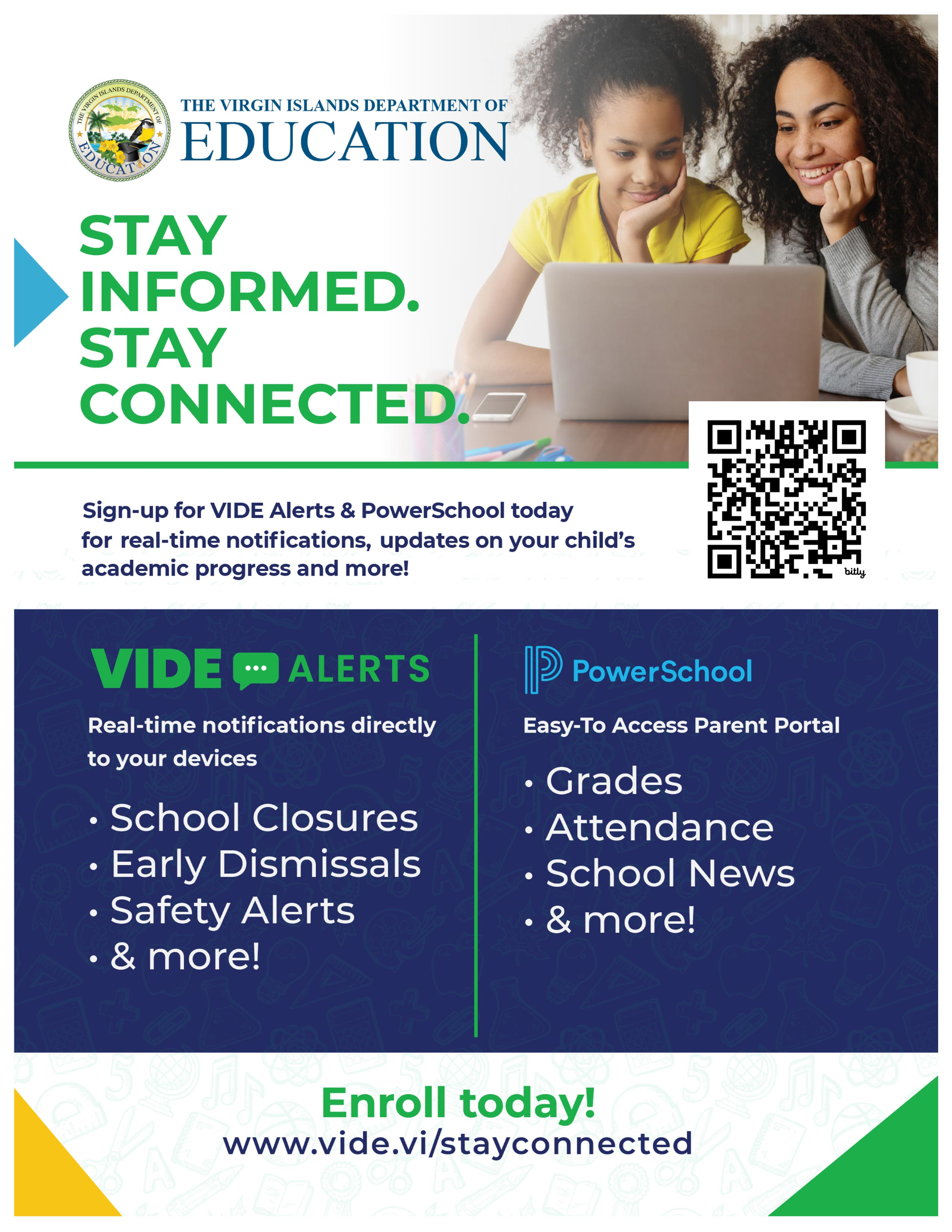 Stay Connected, Stay Informed: Sign Up for VIDE Alerts and PowerSchool Today!