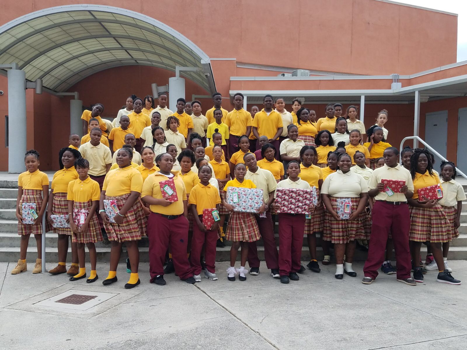 BCB 6th graders receive gifts from Virgin Islands United.JPG
