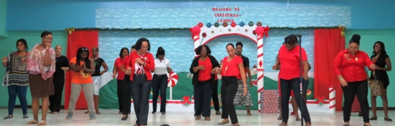 Faculty, Parents dance Cha Cha Slide.JPG