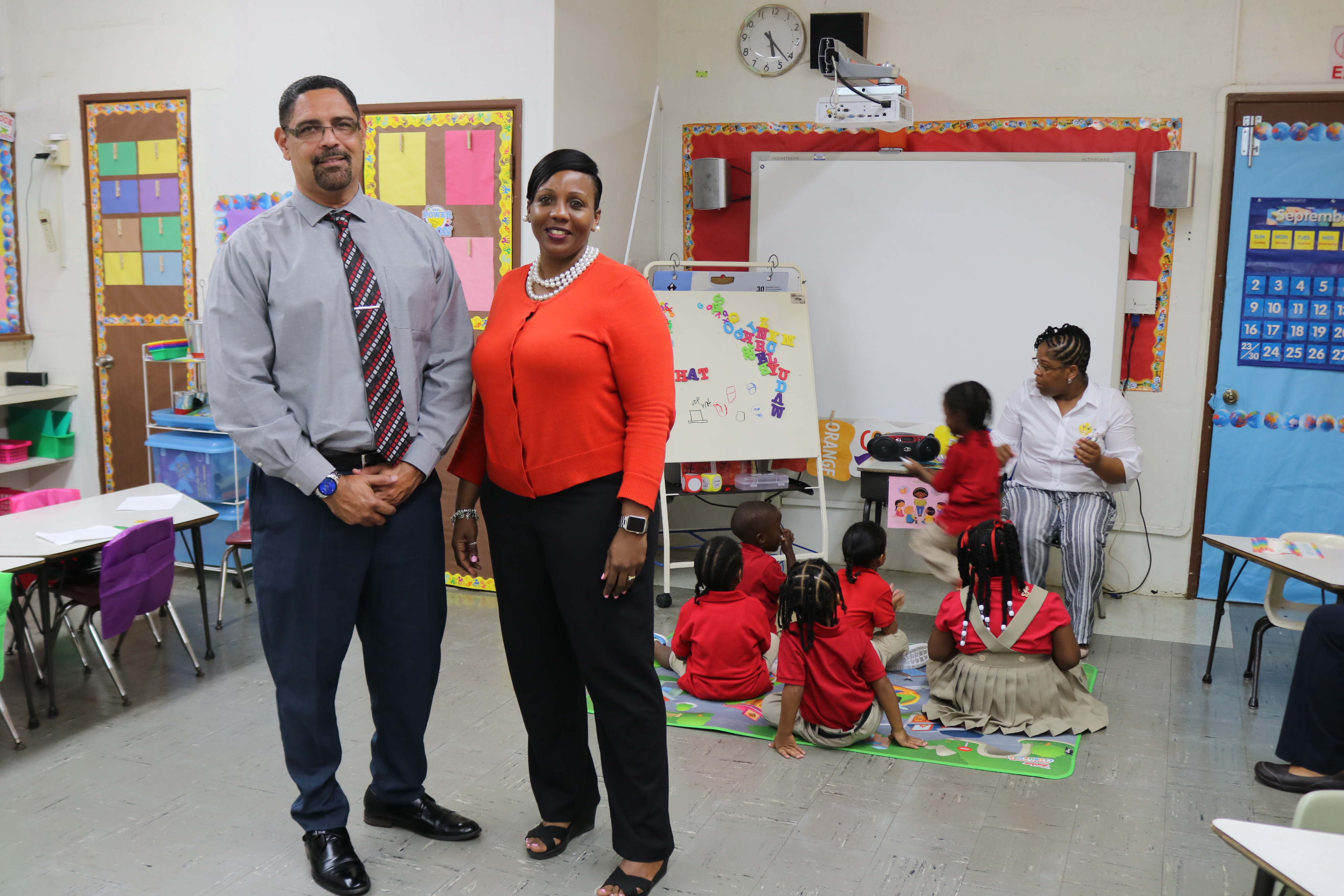 Jeselle Cruse-Peter, St. Croix District's Elementary Programs Coordinator and Jose Perez, St. Croix District's Language Acquisition Coordinator .JPG